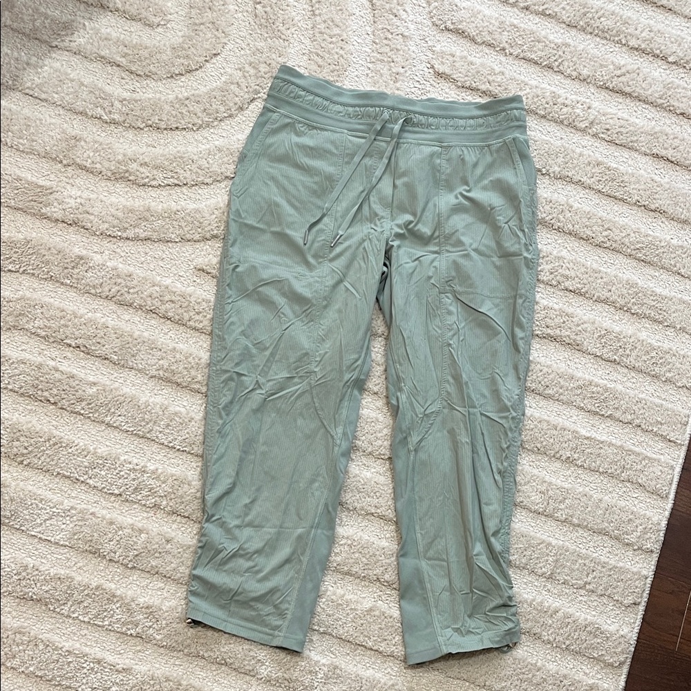 Light Green Casual Pants
